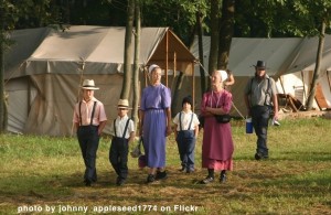 Ttraditional Amish Family